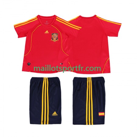 Maillot de Foot Espagne 2008 Retro Enfant Domicile